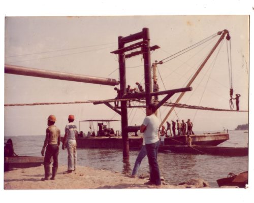 1979-1983 Obra Cruce Sub-Atlántico en la Barra.